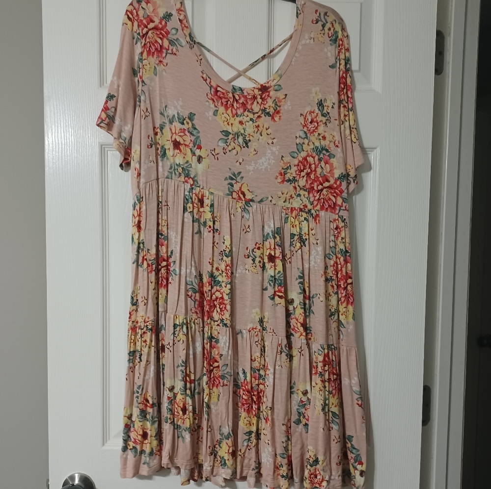 Plus Size Floral Dress